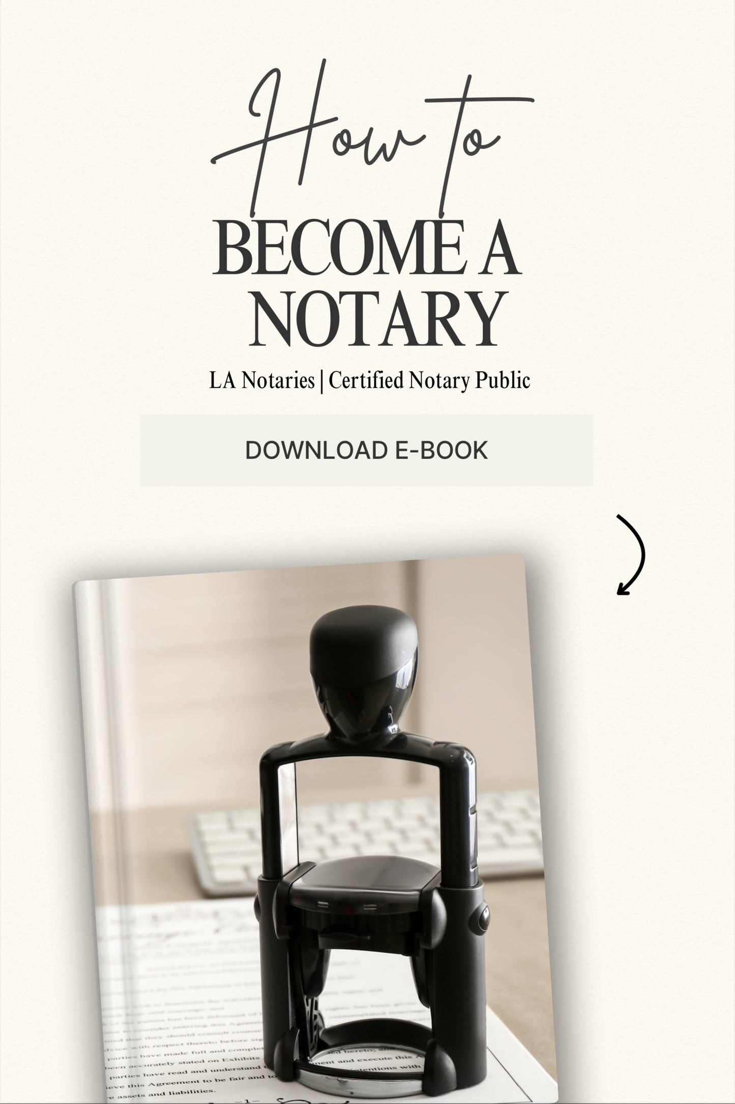 How To Become A Notary E-Book